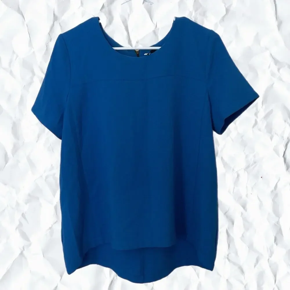 Topshop royal blue blouse - size 8 but fits like an XL - Picture 1 of 4